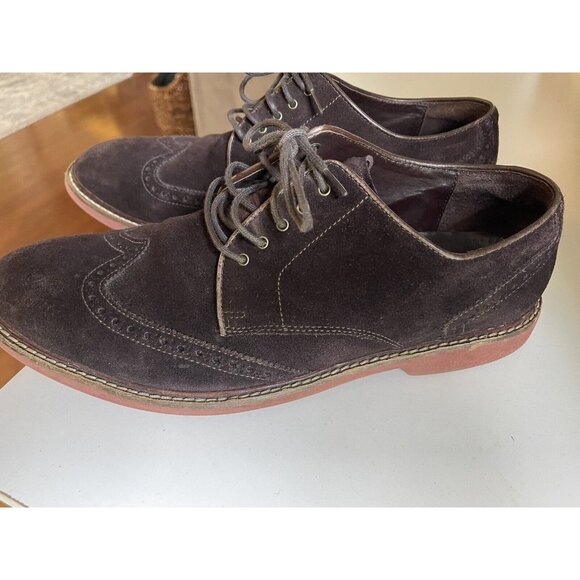 COLE HAAN Franklin C11870 Brown Suede Collegiate Oxfords Men's Size 11 US - Picture 1 of 6